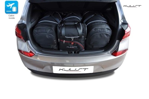 HYUNDAI I30 HATCHBACK, 2017- TORBY DO BAGAŻNIKA 4 SZT