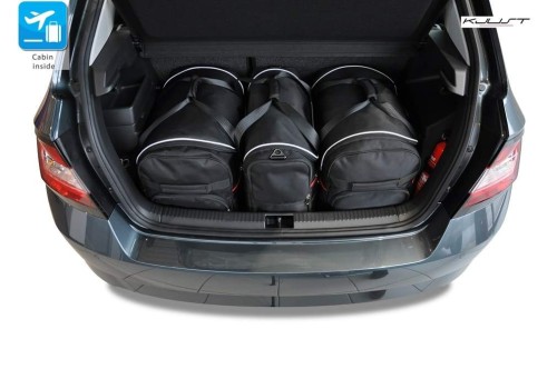 SKODA FABIA HATCHBACK 2014+ TORBY DO BAGAŻNIKA 3 SZT