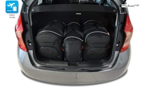 NISSAN NOTE 2013+ TORBY DO BAGAŻNIKA 3 SZT
