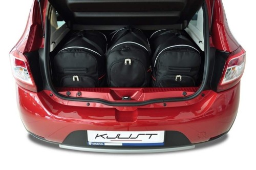 DACIA SANDERO 2012+ TORBY DO BAGAŻNIKA 3 SZT