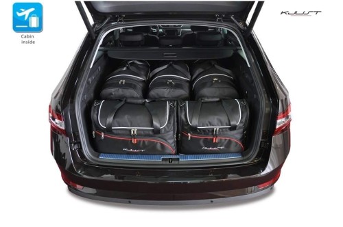 SKODA SUPERB KOMBI, 2015+ TORBY DO BAGAŻNIKA 5 SZT