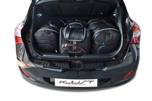 HYUNDAI I30 HATCHBACK 2012-2017 TORBY DO BAGAŻNIKA 4 SZT