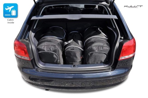 AUDI A3 SPORTBACK, 2003-2013 - TORBY DO BAGAŻNIKA 3 SZT