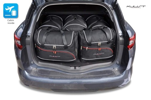 RENAULT MEGANE GRANDTOUR 2016+ TORBY DO BAGAŻNIKA 5 SZT