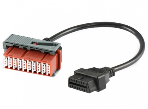 Peugeot - przejściówka 30 pin na 16 pin OBDII