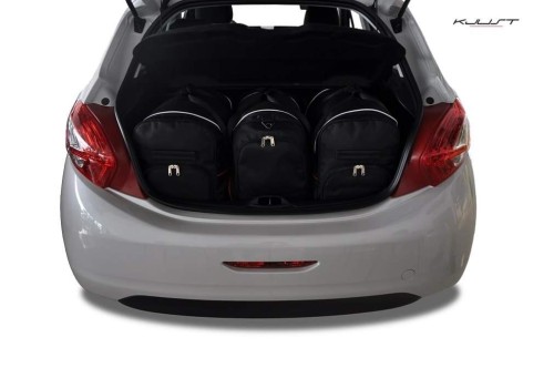 PEUGEOT 208 HATCHBACK 2012+ TORBY DO BAGAŻNIKA 3 SZT
