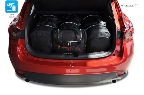 MAZDA 3 HATCHBACK 2013+ TORBY DO BAGAŻNIKA 4 SZT