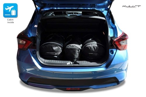 NISSAN MICRA 2017+ TORBY DO BAGAŻNIKA 3 SZT